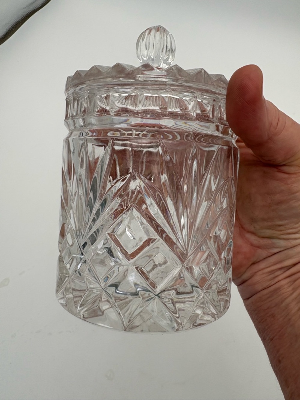 Vintage Clear Small Biscuit Jar